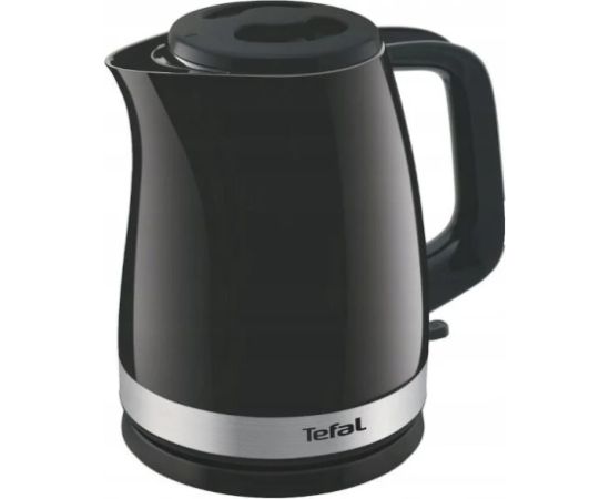 TEFAL Kettle KO150F30 Delfini Vision Electric 2400 W 1.5 L Plastic 360° rotational base Black/Stainless steel