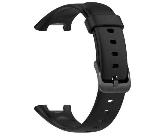 Fixed Silicone Strap for Xiaomi Mi Smart Band 7 Pro Black Smart pūlksteņu aksesuāri