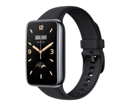 Fixed Silicone Strap for Xiaomi Mi Smart Band 7 Pro Black Smart pūlksteņu aksesuāri