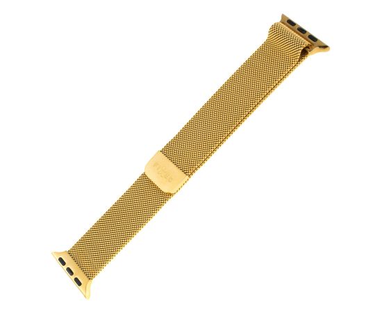 Fixed Mesh Strap for Apple Watch 42/44/45/46/49mm Gold Smart pūlksteņu aksesuāri