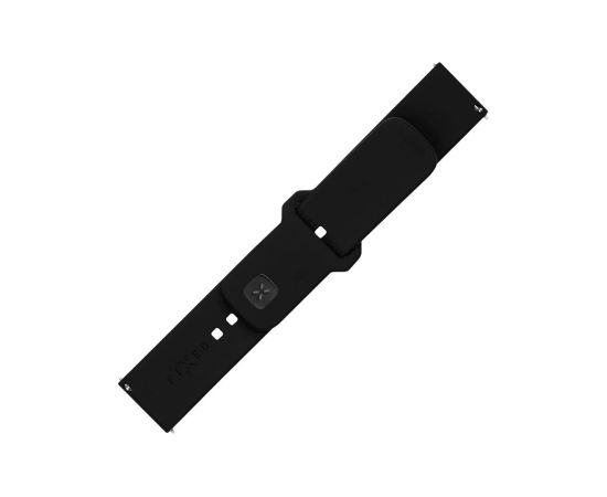 Fixed Sporty Strap Set with Quick Release 22mm for smartwatch 160-235 mm Black Silicone Smart pūlksteņu aksesuāri