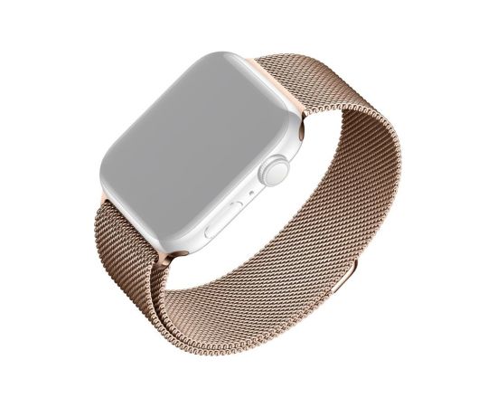 Fixed Mesh Strap for Apple Watch 38/40/41mm Rose gold Smart-Watch aksesuāri