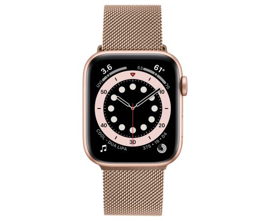Fixed Mesh Strap for Apple Watch 38/40/41mm Rose gold Smart-Watch aksesuāri