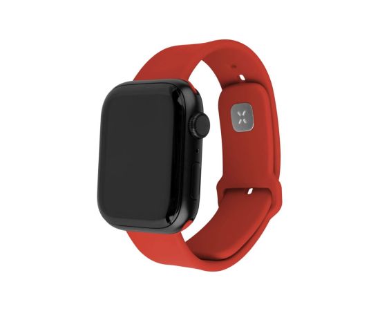 Fixed Sporty Strap Set for Apple Watch 42/44/45 mm 170-235 mm Red Silicone Smart-Watch aksesuāri