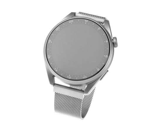 Fixed Mesh Strap with Quick Release 22mm for Smartwatch Silver Smart-Watch aksesuāri