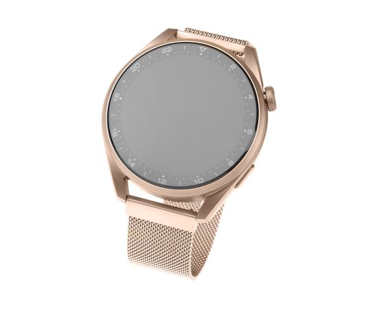 Fixed Mesh Strap with Quick Release 22mm for Smartwatch Rose gold Smart-Watch aksesuāri