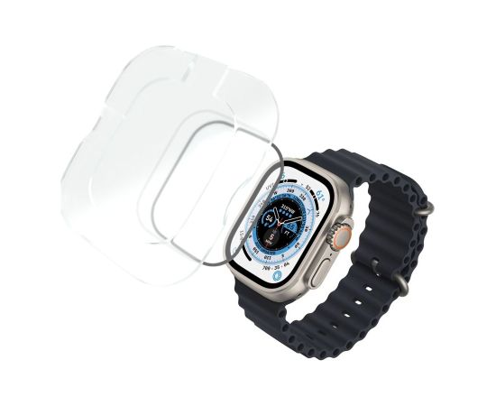 Fixed Armor Tempered Glass for Apple Watch Ultra 49mm/Ultra 2 49mm Black Smart-Watch aksesuāri