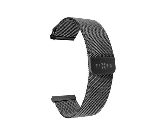 Fixed Mesh Strap for Smatwatch, Quick Release 22mm Black Smart-Watch aksesuāri