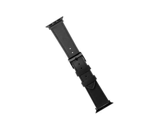 Fixed Strap for Apple Watch 42/44/45/46/49mm Black Leather Smart pūlksteņu aksesuāri