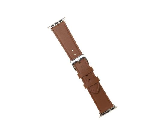 Fixed Strap for Apple Watch 42/44/45/46/49mm Brown Leather Smart pūlksteņu aksesuāri