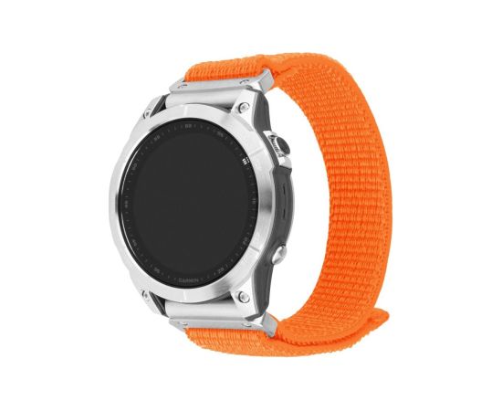 Fixed Sporty Strap for Garmin QuickFit 26mm 160-210 mm Orange Nylon Smart pūlksteņu aksesuāri