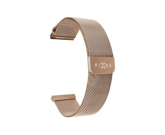 Fixed Mesh Strap with Quick Release 20mm for Smartwatch Rose gold Smart-Watch aksesuāri