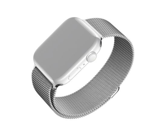 Fixed Mesh Strap for Apple Watch 38/40/41mm Silver Smart-Watch aksesuāri