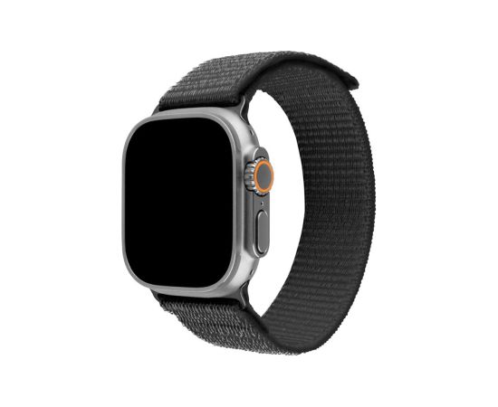 Fixed Sporty Strap for Apple Watch Ultra 49mm 160-210 mm Dark gray Nylon Smart pūlksteņu aksesuāri