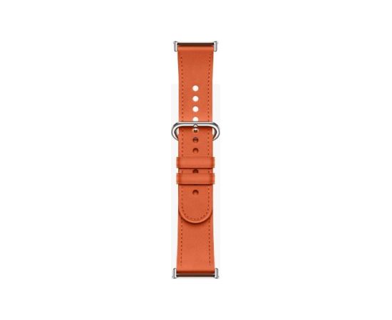Xiaomi Leather Quick Release Strap Coral orange Stainless steel/Calf leather Fits wrists 135-205 mm Smart pūlksteņu aksesuāri