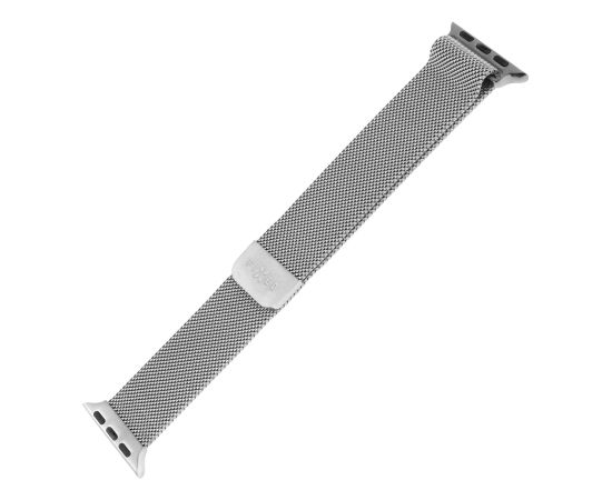 Fixed Mesh Strap for Apple Watch 42/44/45/46/49mm Silver Smart-Watch aksesuāri