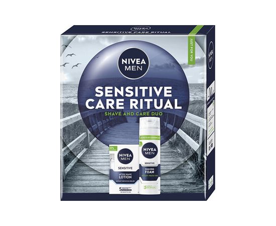 Nivea Men Box Lotion Sensitive Set - Dárková sada Smaržas - NESAKĀRTOTS