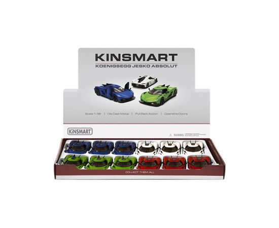 Kinsmart Metāla auto modelis Koenigsegg Jesko Absolut 1:36 KT5473
