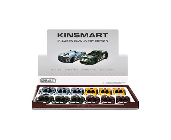 Kinsmart Metāla auto modelis McLaren Elva (Livery Edition) 1:36 KT5462F