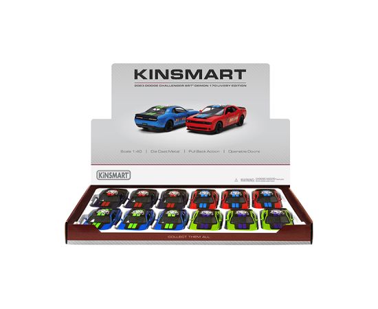 Kinsmart Metāla auto modelis 2023 Dodge Challenger SRT Demon 170 1:40 KT5461