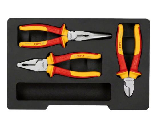 Bosch VDE pliers set Professional, 3-piece (red/yellow)