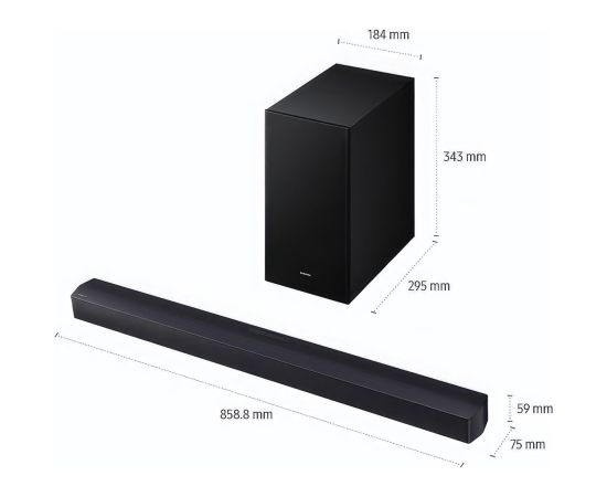 Soundbar Samsung HW-B450F/EN Mājas kinozāles, akustika (Soundbars)
