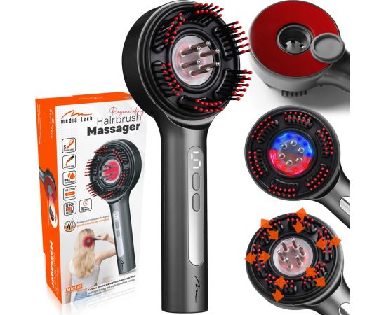 Media Tech Regenerating hairbrush massager for hair and scalp MT6537