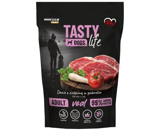 BIOFEED Tasty Dogs Life Veal - wet dog food - 500g Suņu barība