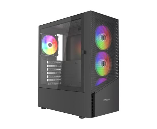 Gembird CCC-FC-4300 Gaming ATX Computer Case Fornax 4300, ARBG backlight, black