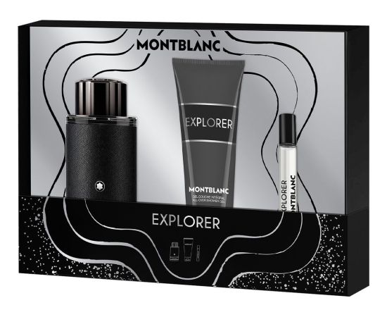 Mont Blanc Montblanc Explorer Eau De Perfume Purškiklis, 100 ml Set 3 Pieces