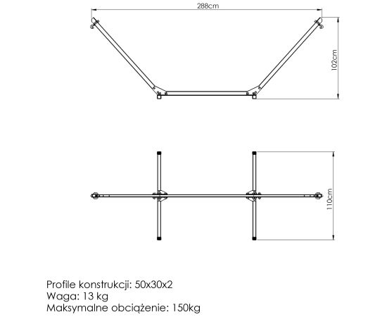 Rāmis mazajam šūpuļtīklam MO-010 - Marbo Sport