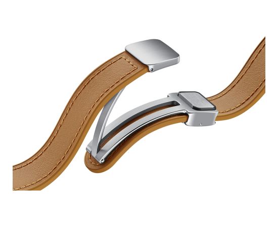 Samsung Galaxy Watch D-Buckle Leather Strap (Vegan) S/M браслет для 6/6 Classic Smart pūlksteņu aksesuāri