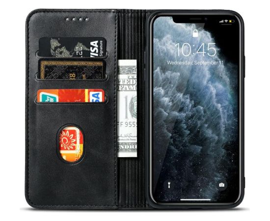 Fusion Marva Book Case grāmatveida maks Samsung Galaxy A17 melns Neoriģinālie Maciņi