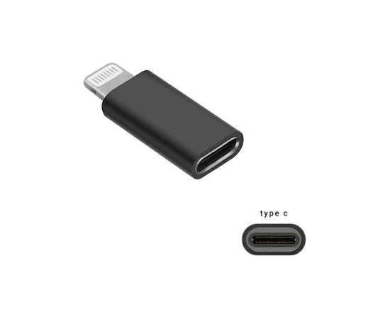 Fusion адаптер Type-C | USB-C на Lightning черный