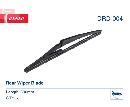 300 MM LOGU SLOTIŅA DRD-004 REAR Logu tīrītāja slotiņas