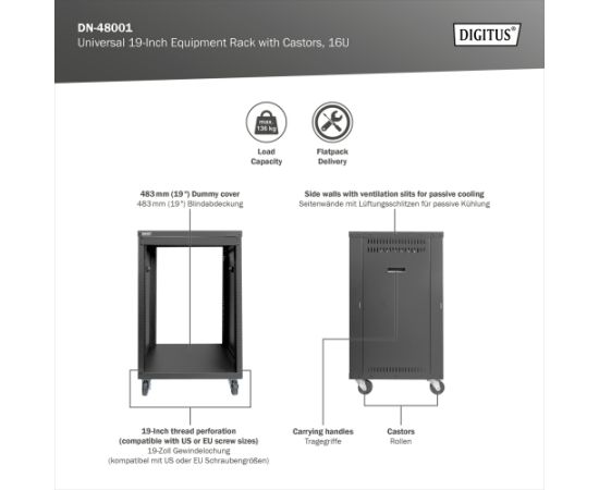 Digitus AVS Rack DN-48001 Black