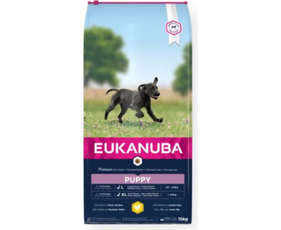 Eukanuba Growing Puppy Large Breed  15 kg Suņu barība