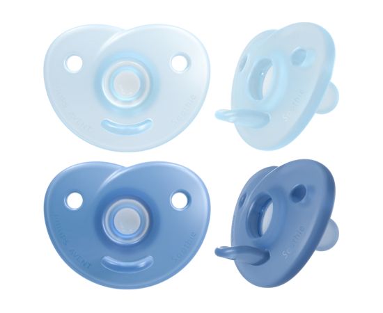 Philips Avent Soothie silikona māneklītis ar silikona vairogu, 0-6M, 2 gab. - SCF099/26