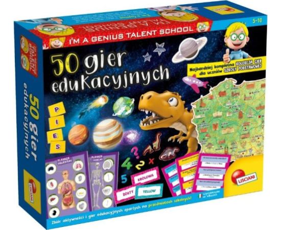 Lisciani I'm a genius 50 gier edukacyjnych Galda spēles