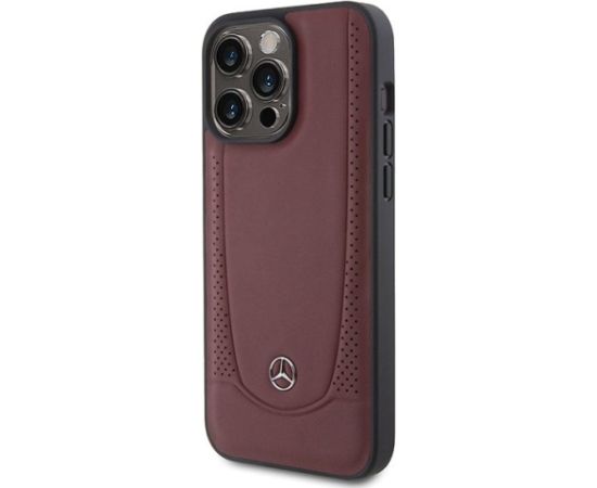 Mercedes Leather Urban Back Case Aizsargapvalks Priekš Apple iPhone 15 Pro Max Neoriģinālie Maciņi
