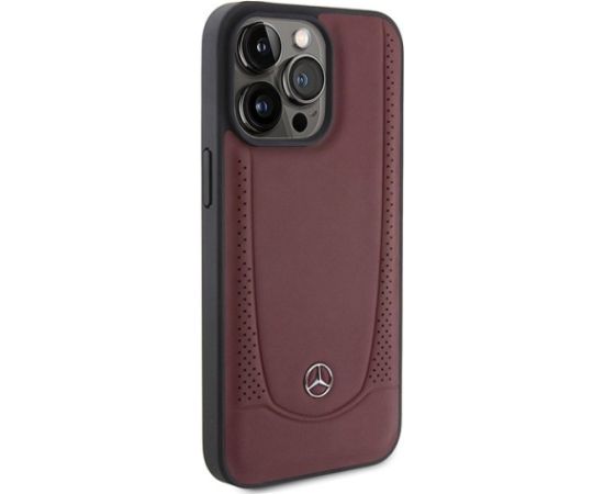 Mercedes Leather Urban Back Case Aizsargapvalks Priekš Apple iPhone 15 Pro Max Neoriģinālie Maciņi