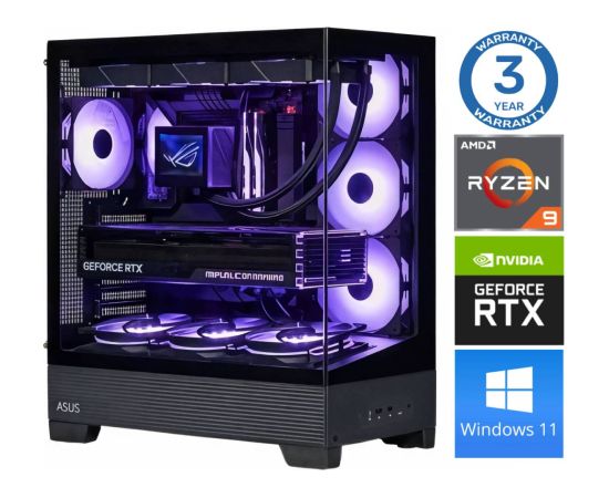 INTOP Ryzen 9 5900X 64GB 1TB SSD M.2 NVME RTX4060Ti 8GB WIN11Pro Personālie datori