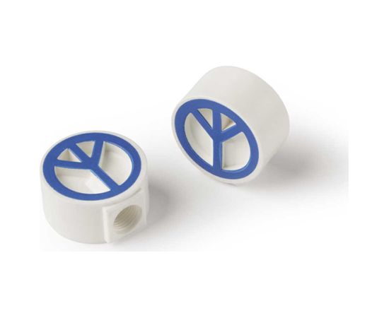 CHARM BK (balt.) Ventiļa uzgalis Velo riepas un kameras