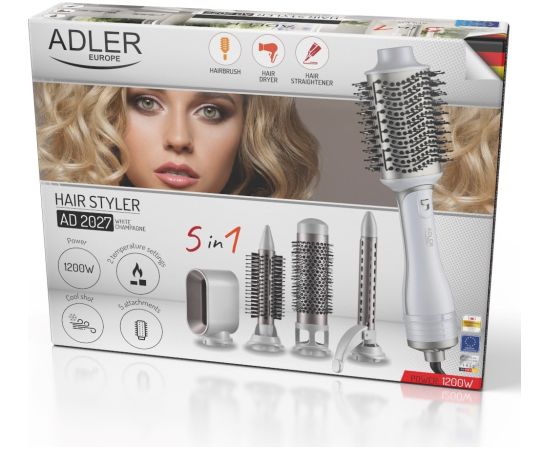 ADLER AD 2027 white hair dryer and curling iron Matu veidotāji