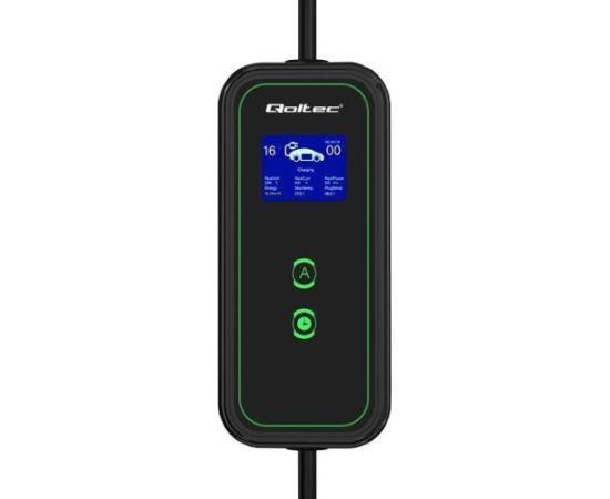 Qoltec Mobile charger for EV cars 2-in-1 Type 2 7kW 230V CEE 3 PIN Elektro Auto lādēšanas piederumi