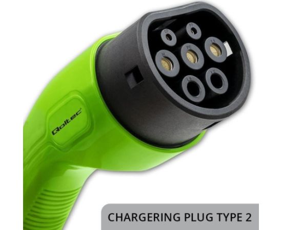 Qoltec Mobile charger for EV cars 2-in-1 Type 2 7kW 230V CEE 3 PIN Elektro Auto lādēšanas piederumi