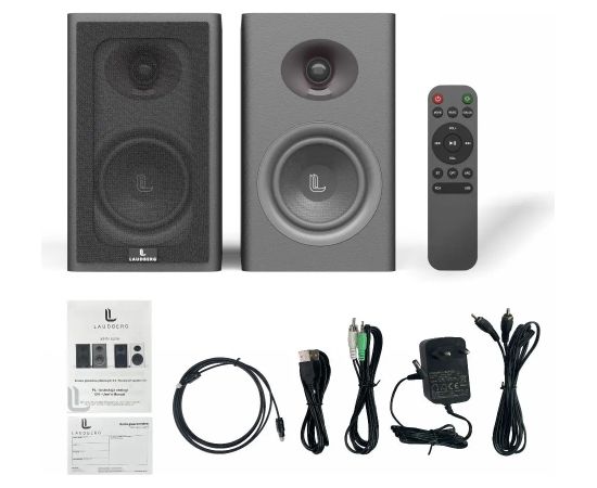 Laudberg XS1B bookshelf speakers 2.0 80W black