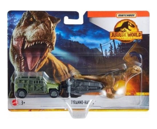 Mattel Mattel Pojazd Matchbox Jurassic World Transporter Dinozaurów Tyranno-Hauler Сумки для перевозки собак и кошек