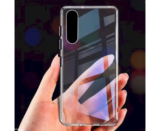 Fusion Ultra Back Case 2 mm Izturīgs Silikona Aizsargapvalks Priekš Samsung A202 Galaxy A20e Caurspīdīgs