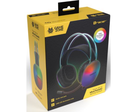 Spēļu austiņas Tracer GameZone GZ X2 | melnas Austiņas